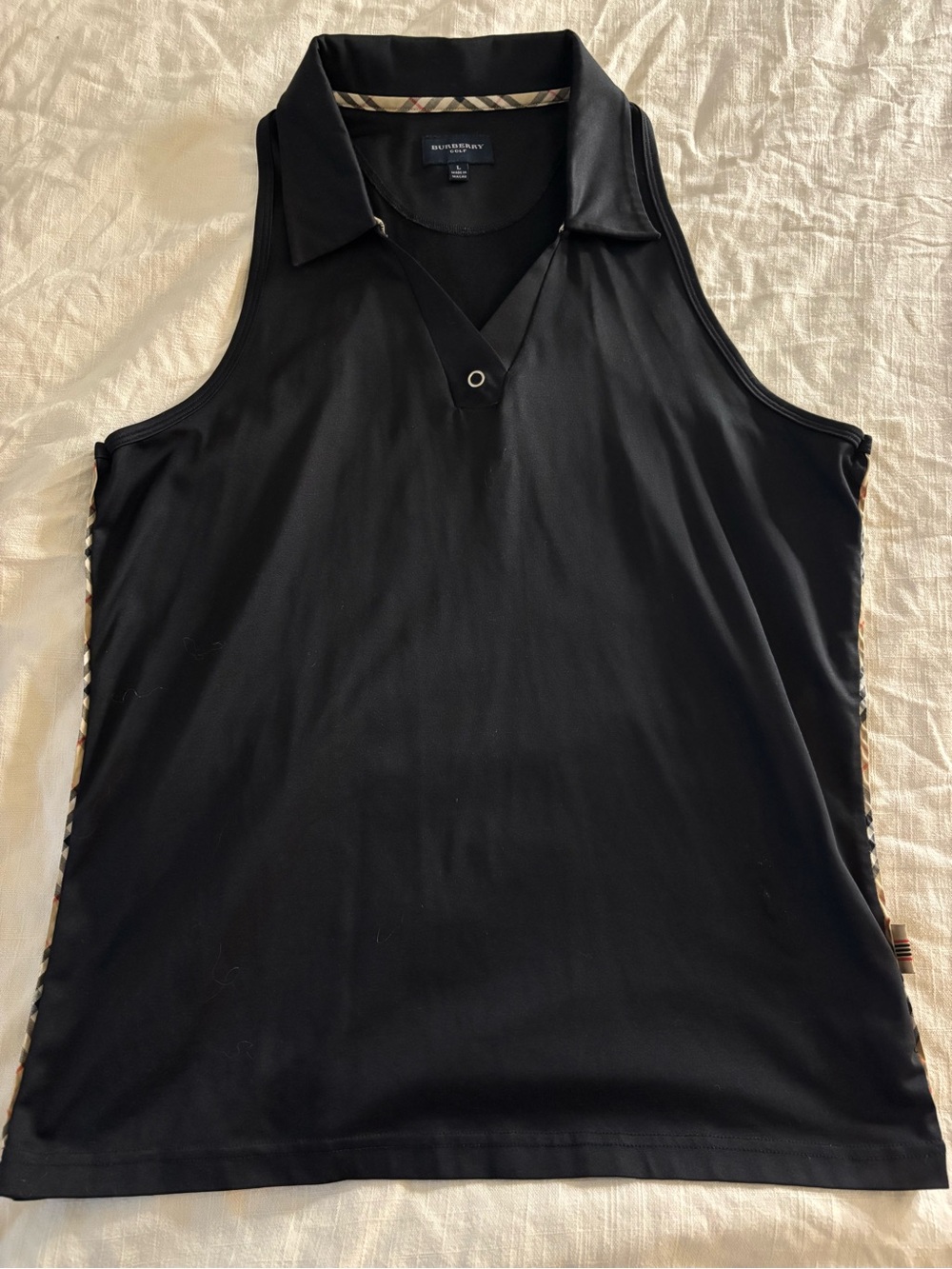 Burberry Sleeveless Polo Shirt